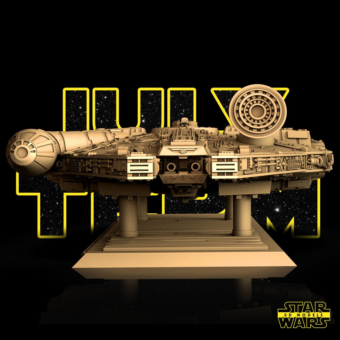 Millennium Falcon - Star Wars 3D Models