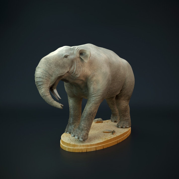 Deinotherium - UNPAINTED 3D Resin Figure - Dino and Dog Miniatures