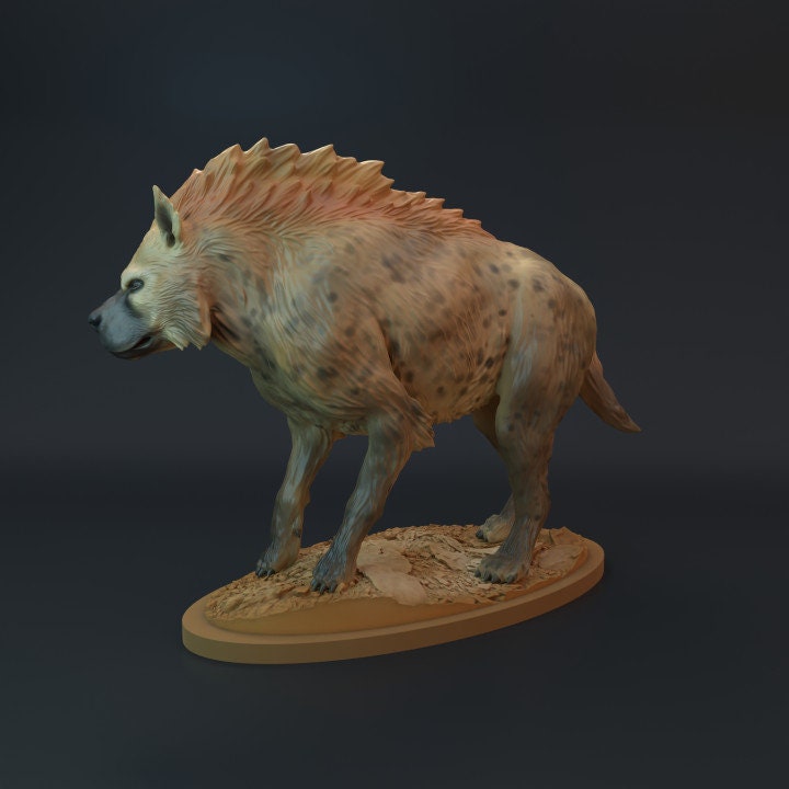 Dinocrocuta - UNPAINTED - Dino and Dog Miniatures