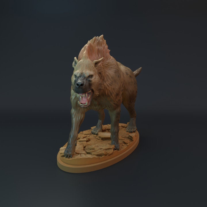 Dinocrocuta - UNPAINTED - Dino and Dog Miniatures