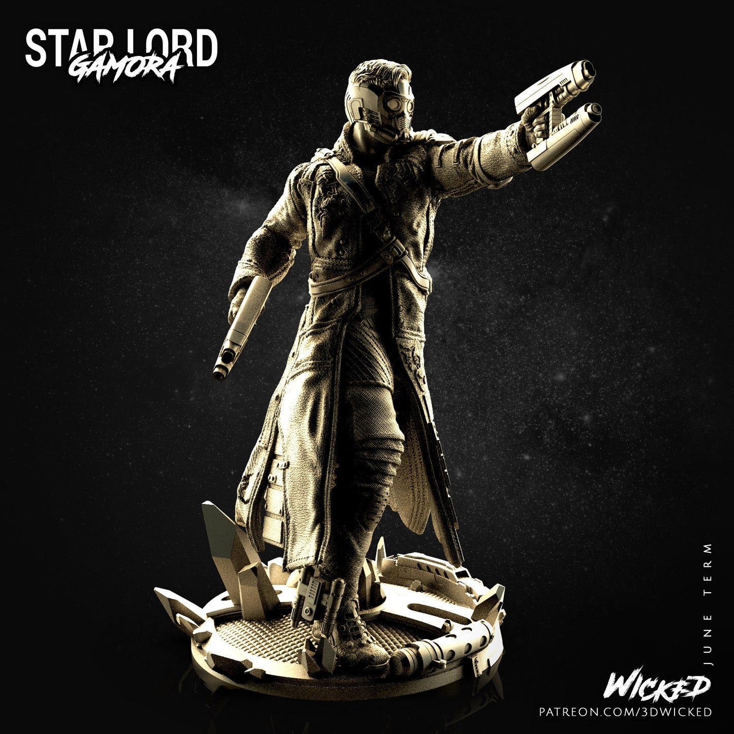 Starlord- UNPAINTED - Wicked 3D Models