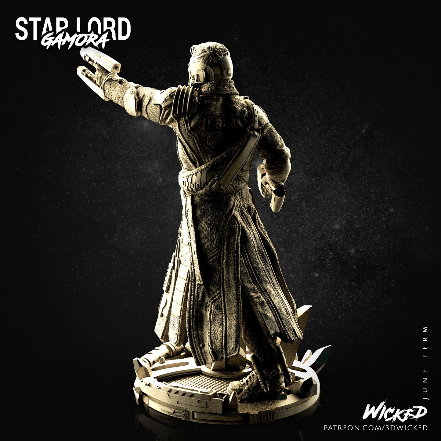 Starlord- UNPAINTED - Wicked 3D Models