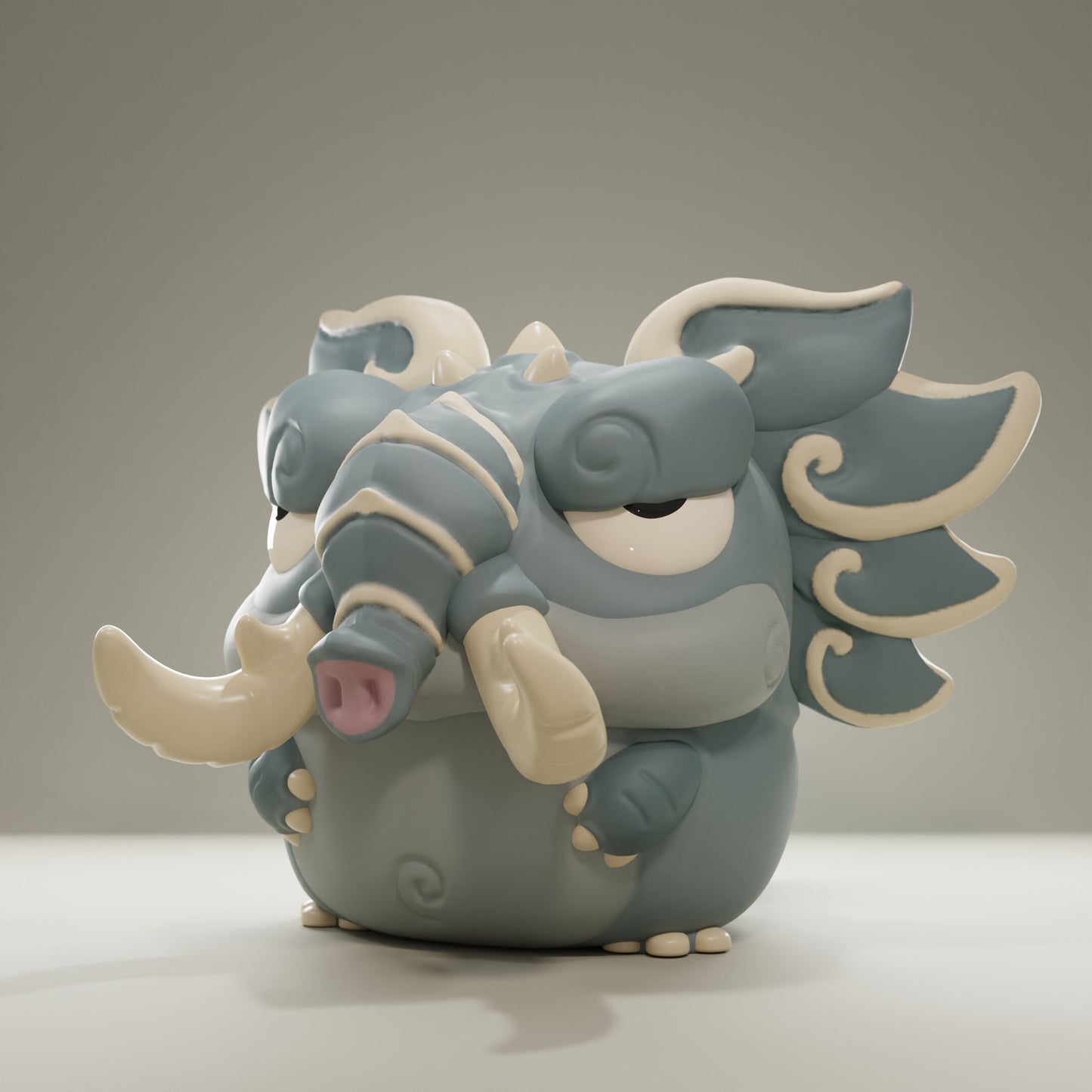 Elephant - UNPAINTED - Grumpii Art Toy