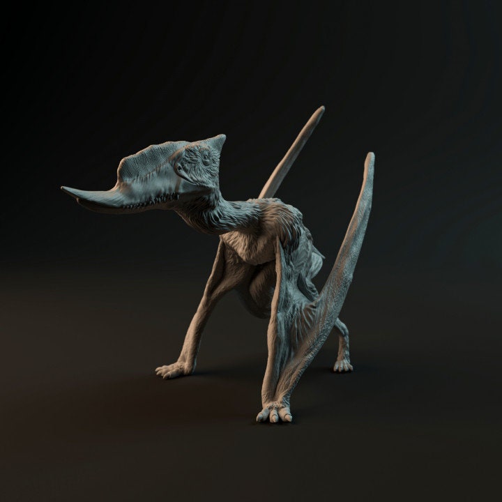 Dsungaripterus walking - Dino and Dog Miniatures