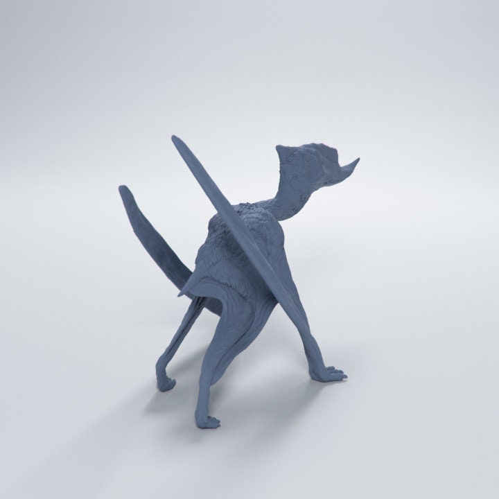 Dsungaripterus walking - Dino and Dog Miniatures