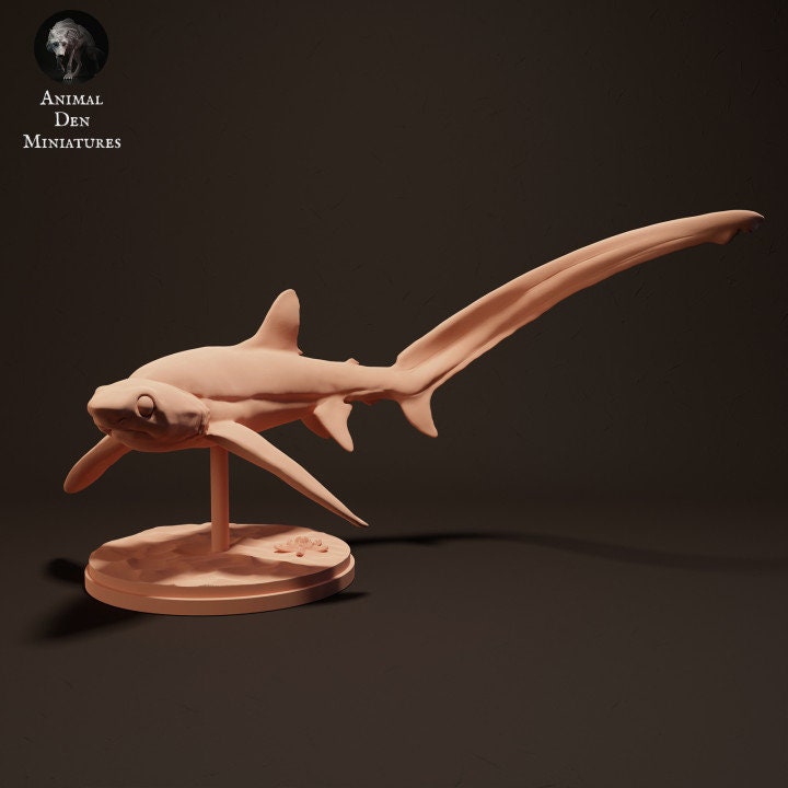 Big Eye Thresher Shark - UNPAINTED - Animal Den Miniatures
