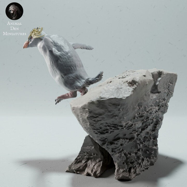 Rock Hopper Penguin - UNPAINTED - Animal Den Miniatures