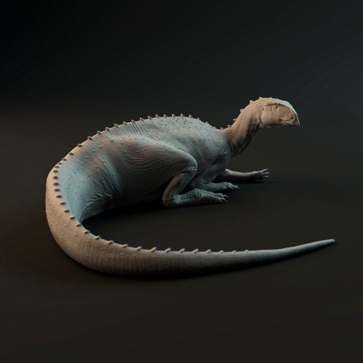 Tenontosaurus resting - Dino and Dog Miniatures