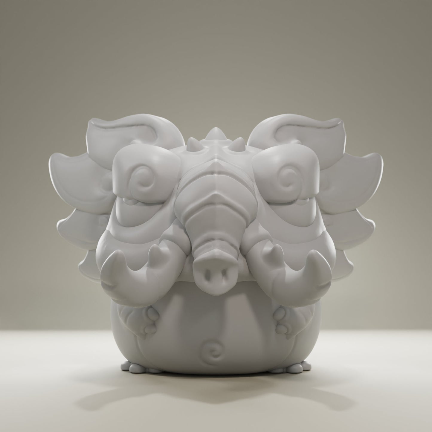 Elephant - UNPAINTED - Grumpii Art Toy