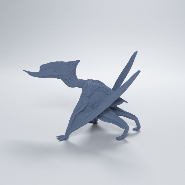 Dsungaripterus walking - Dino and Dog Miniatures