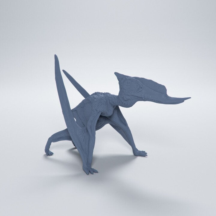 Dsungaripterus walking - Dino and Dog Miniatures