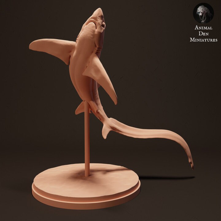 Big Eye Thresher Shark - UNPAINTED - Animal Den Miniatures