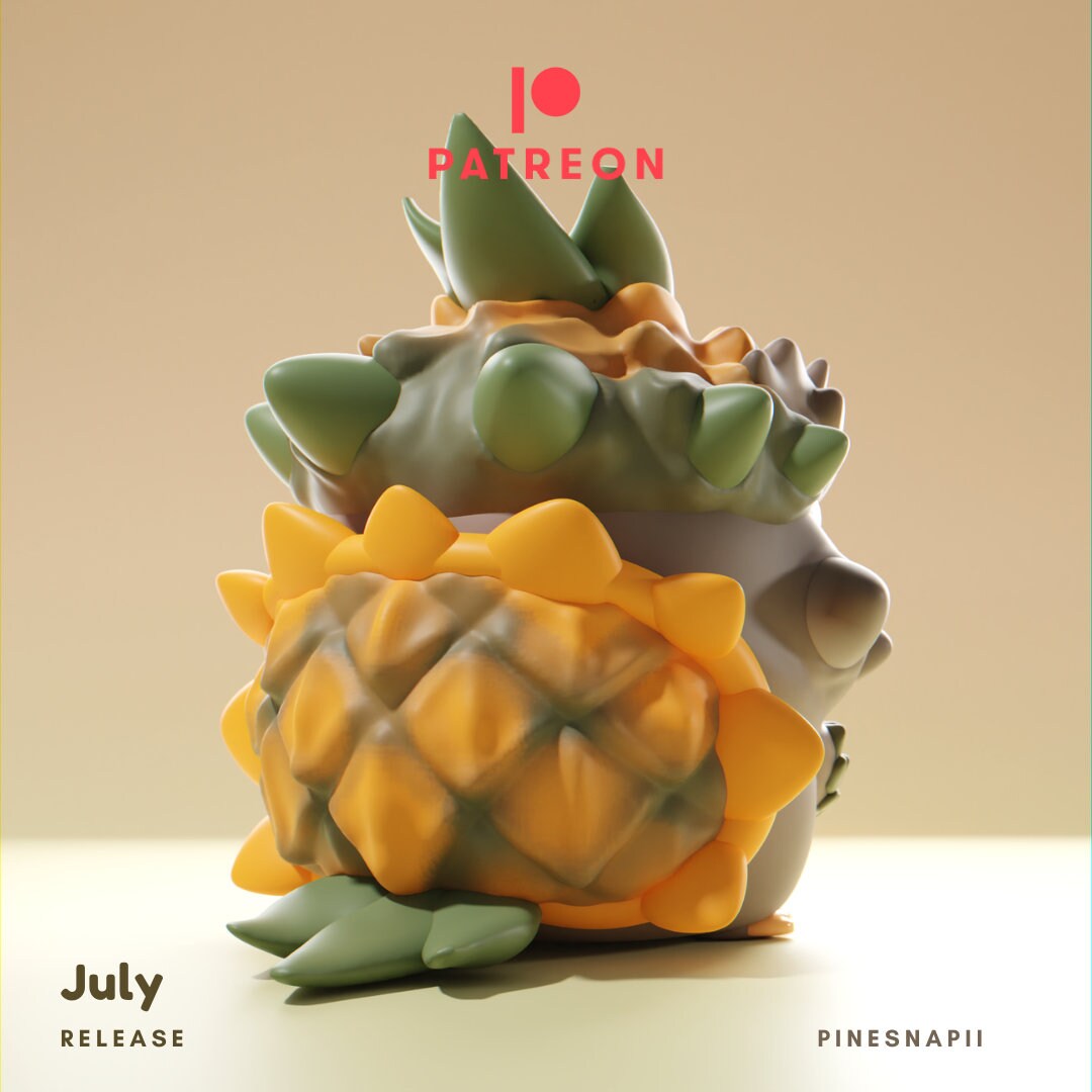 Pinesnapii - UNPAINTED - Grumpii Art Toy