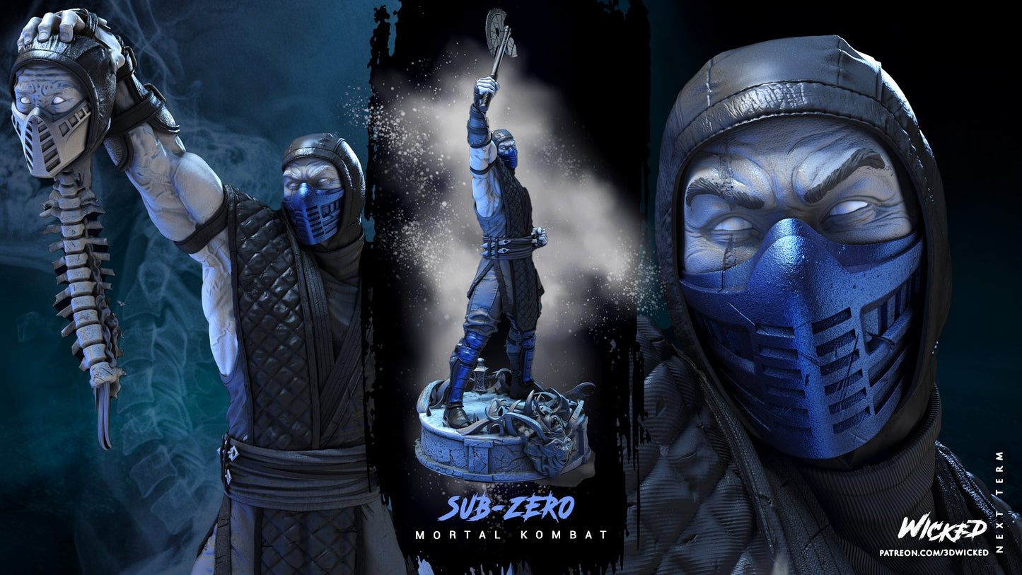 Sub Zero - UNPAINTED - Wicked 3d Prints