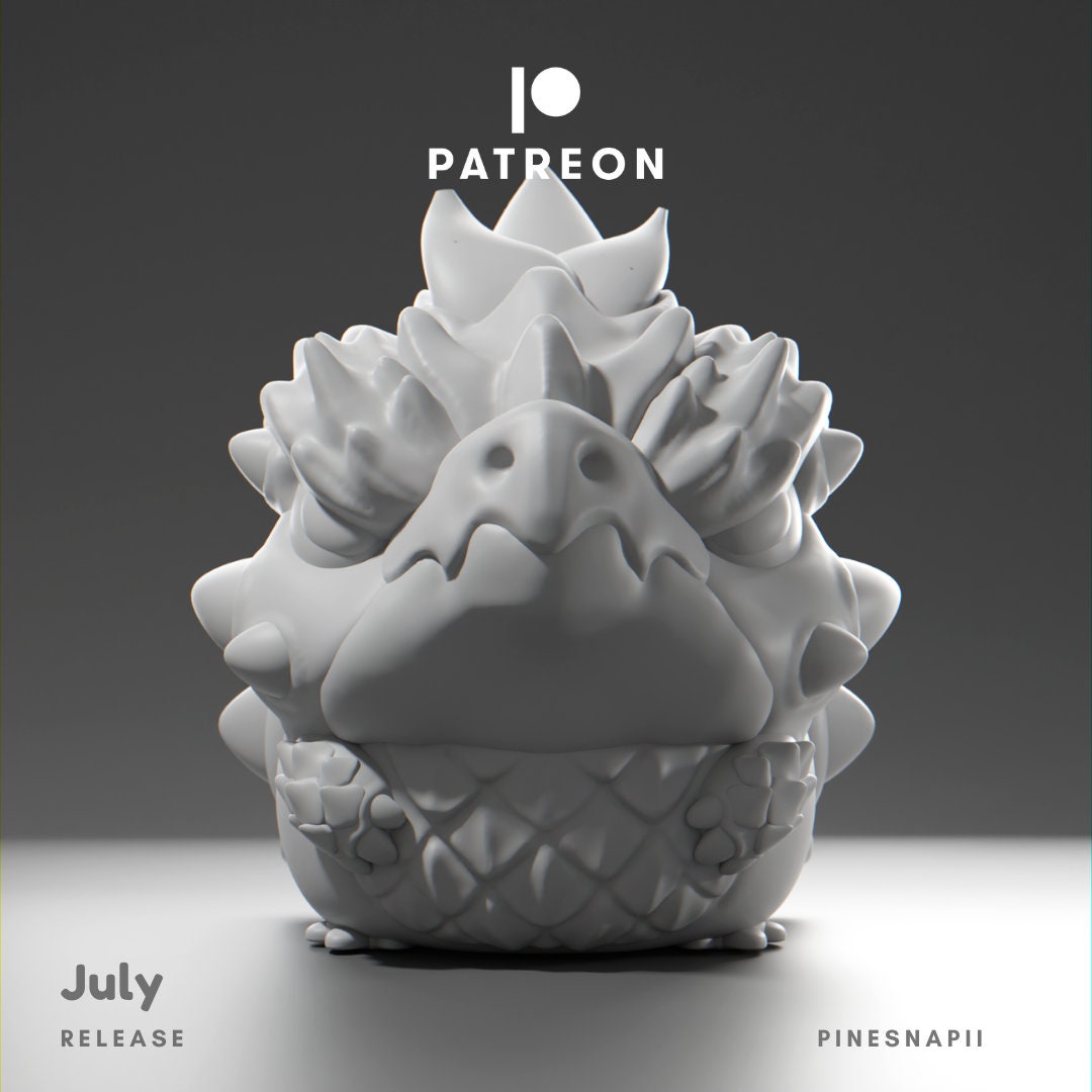 Pinesnapii - UNPAINTED - Grumpii Art Toy