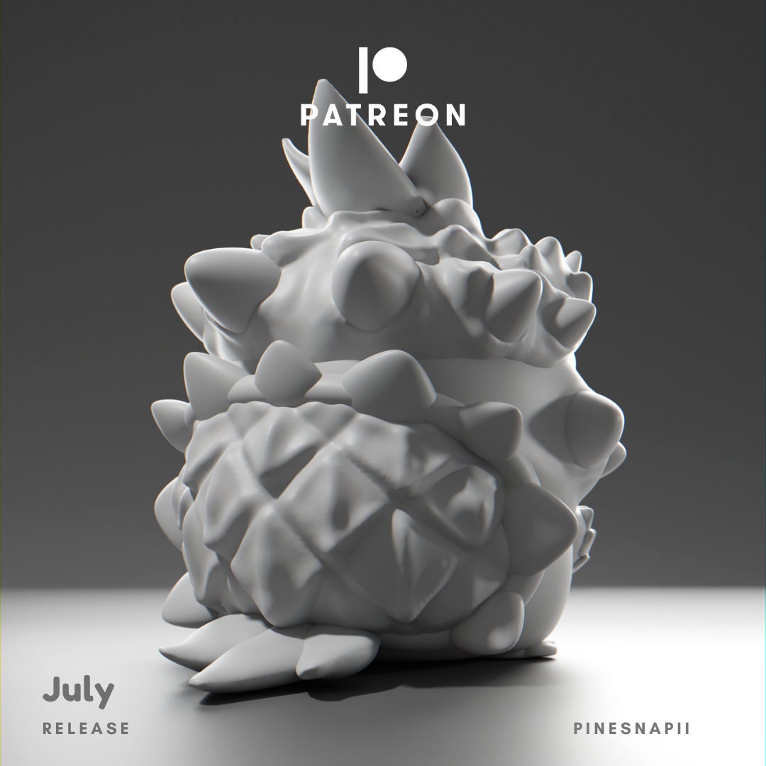 Pinesnapii - UNPAINTED - Grumpii Art Toy