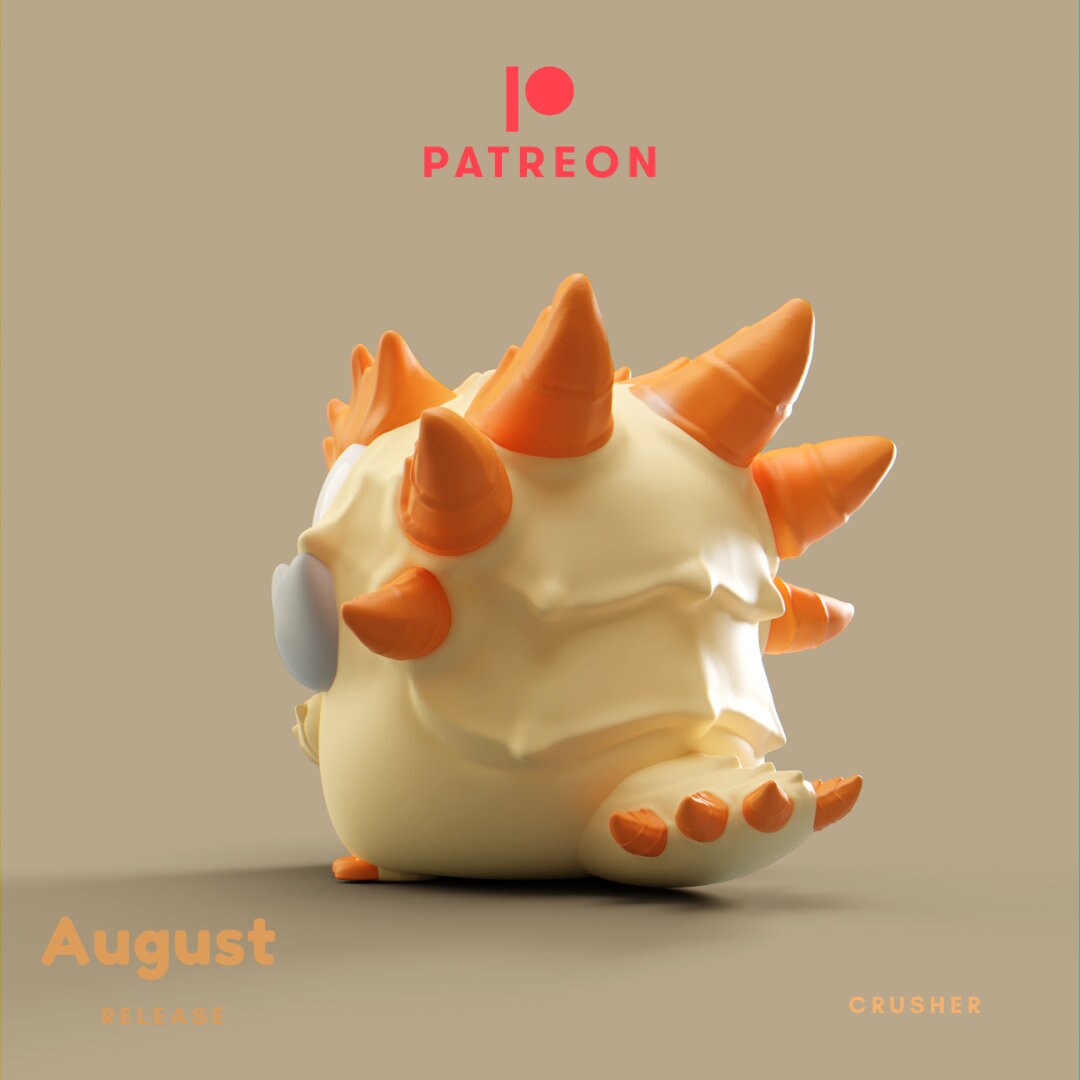 Crusher - UNPAINTED - Grumpii Art Toy