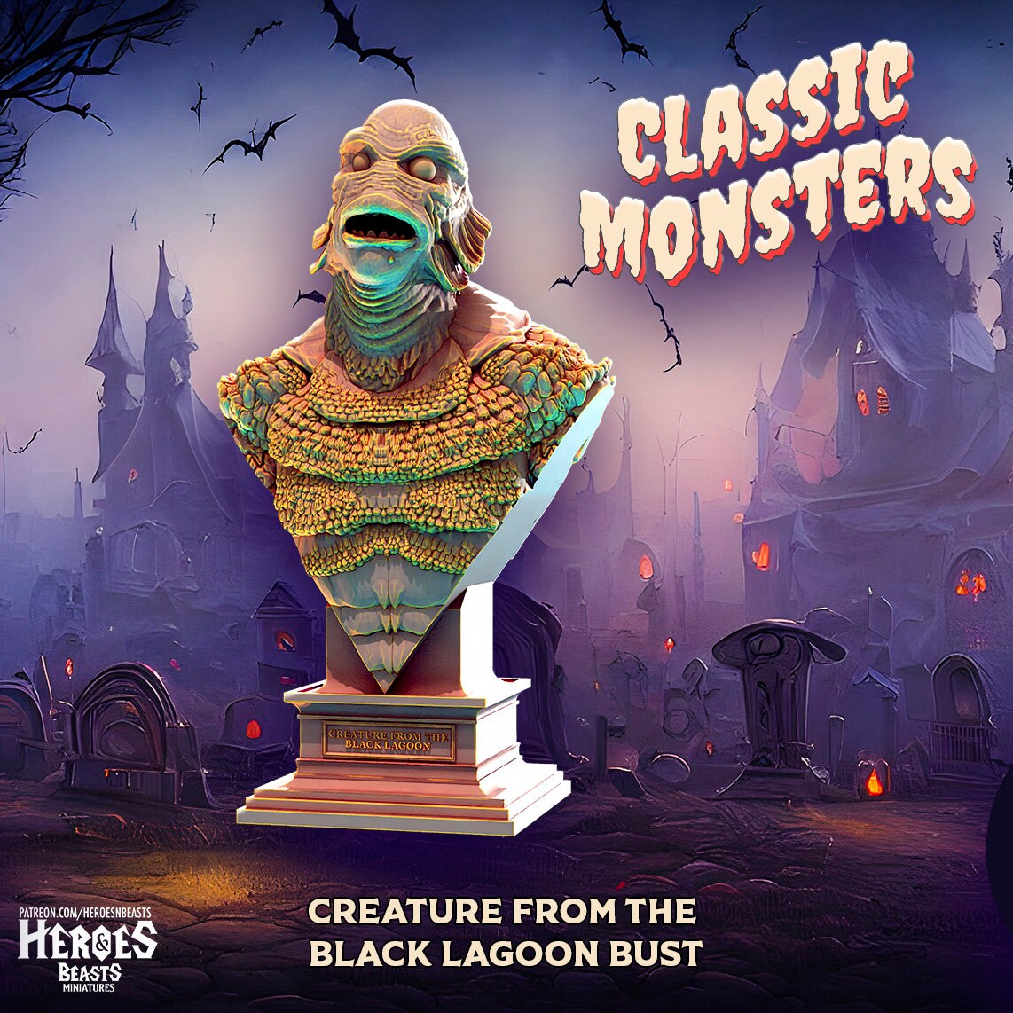 Black Lagoon Creature - Classic Monster Collection - Heroes and Beasts