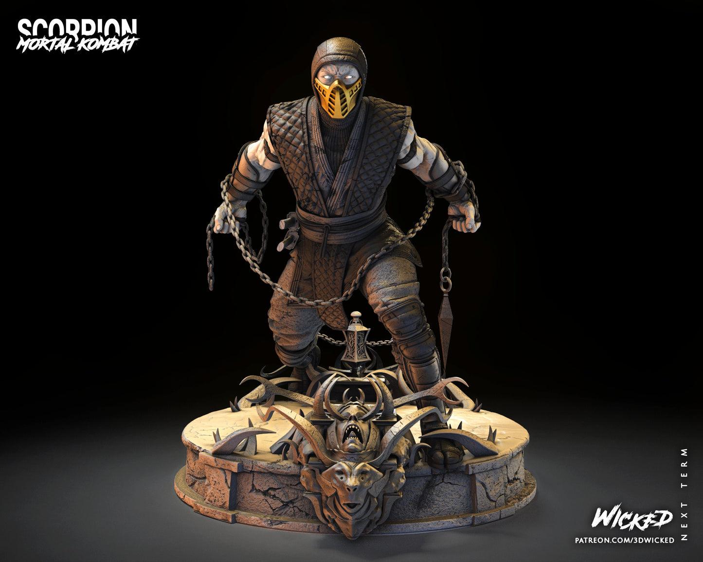 Scorpion - UNPAINTED - Wicked 3d Prints