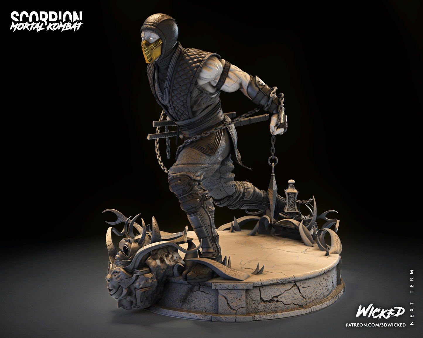 Scorpion - UNPAINTED - Wicked 3d Prints