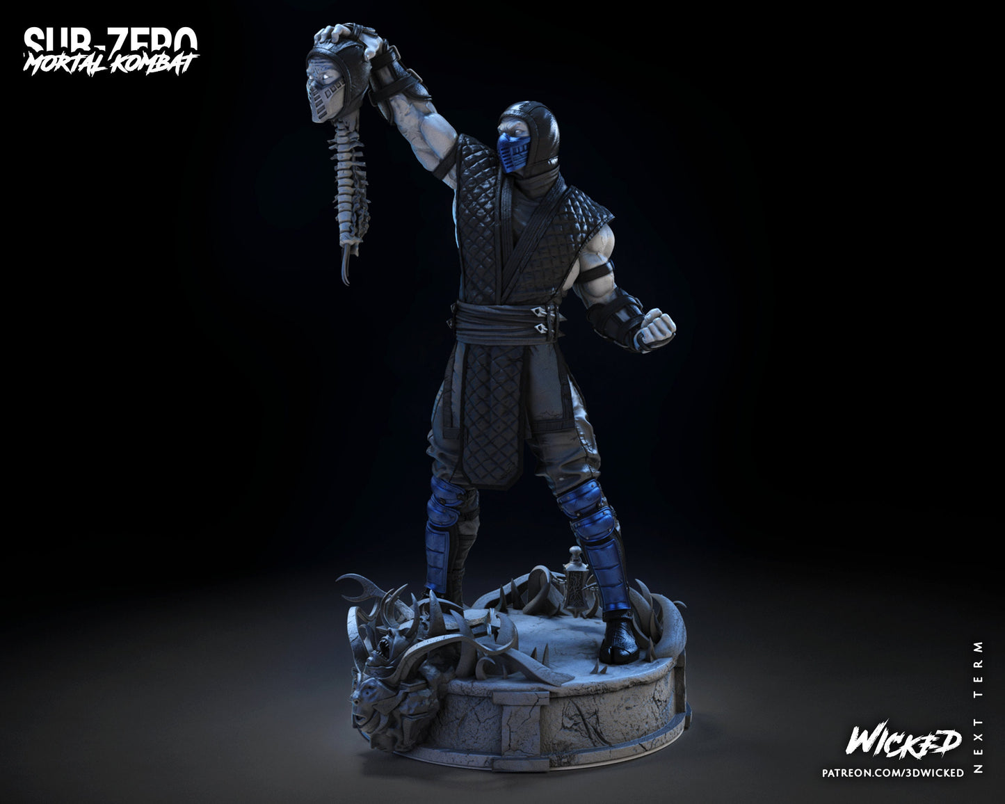 Sub Zero - UNPAINTED - Wicked 3d Prints