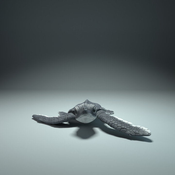 Baby Sea Turtle - UNPAINTED - Animal Den Miniatures