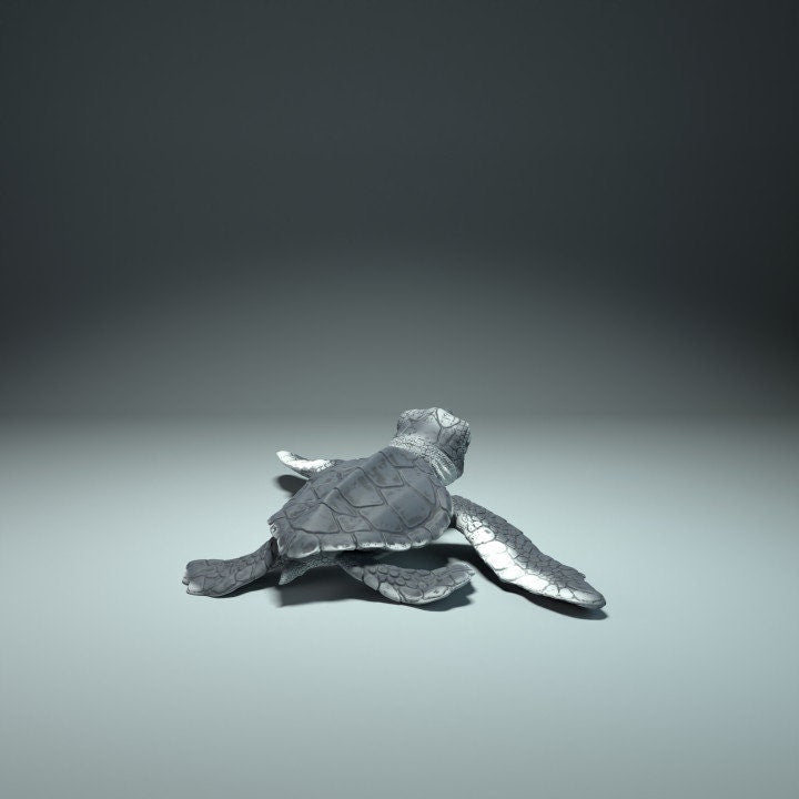 Baby Sea Turtle - UNPAINTED - Animal Den Miniatures