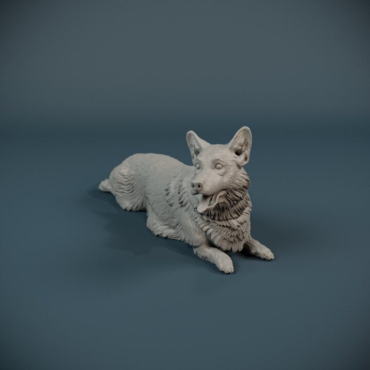 Corgi Chillin' - Dino and Dog Miniatures