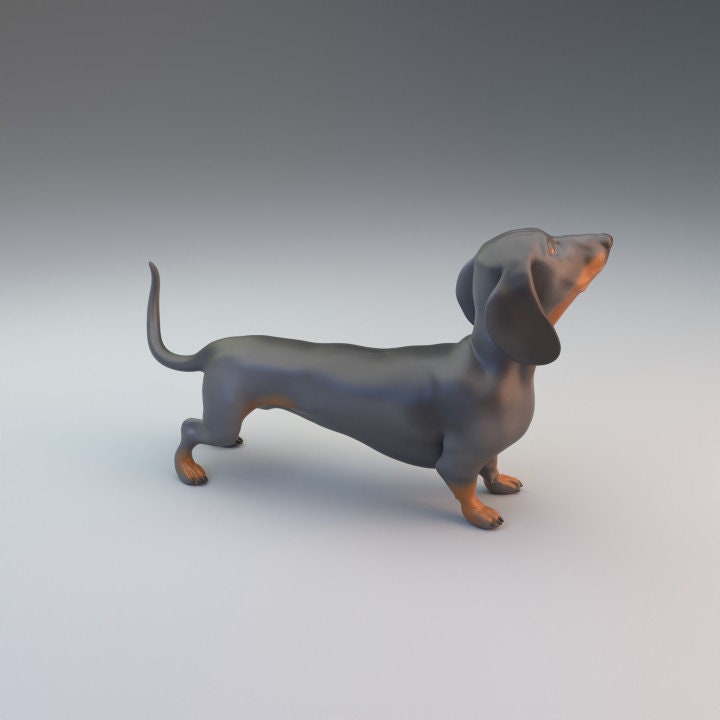 Dachshund - UNPAINTED - Dino and Dog Miniatures
