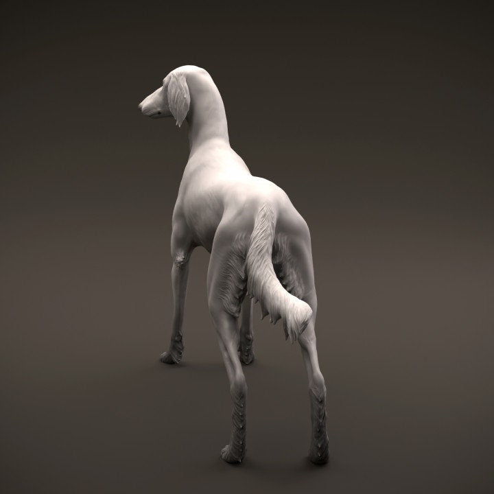 Saluki - 3D Resin Figure/Print - Dino and Dog Miniatures