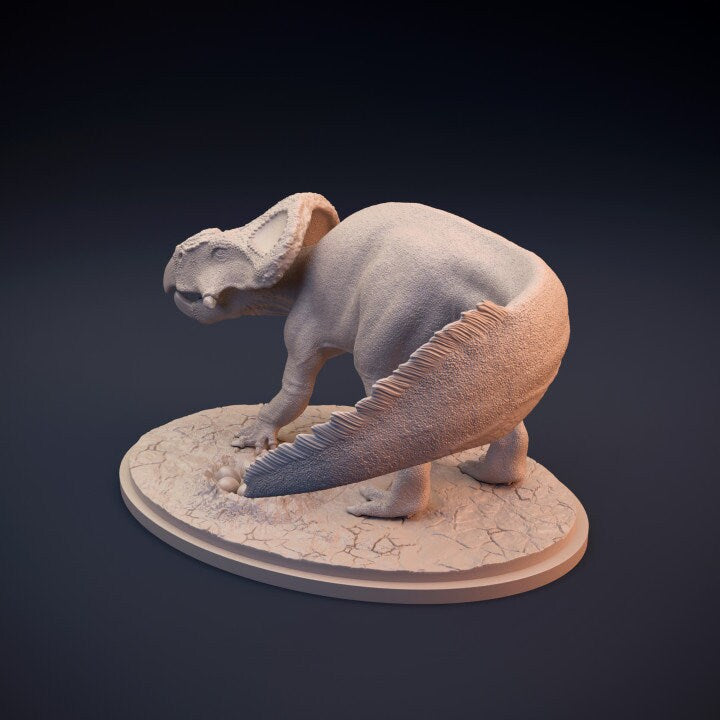 Protoceratops protecting nest - Dino and Dog Miniatures