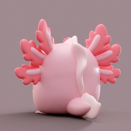 Axolotl - UNPAINTED - Grumpii Art Toy
