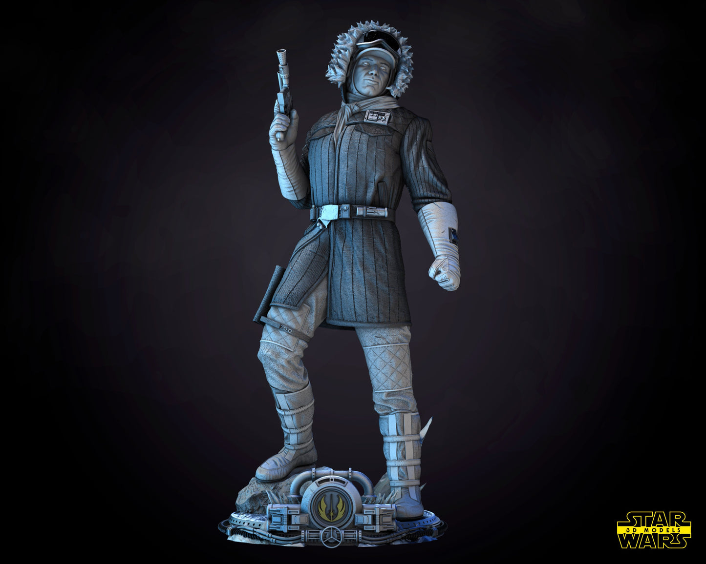 Han Solo Snow suit - UNPAINTED FAN ART - Star Wars 3D Models