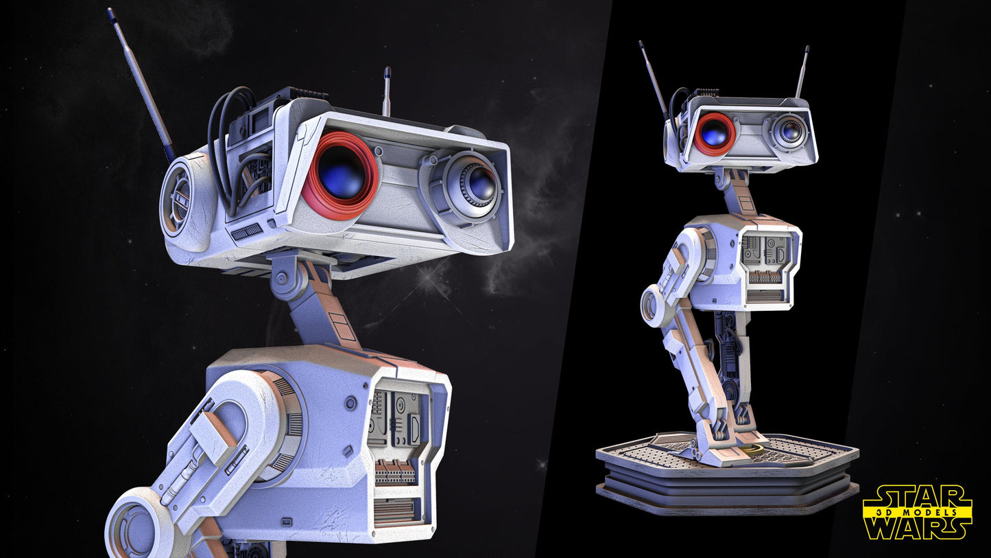 BD1 Droid - UNPAINTED - Star Wars 3D Models