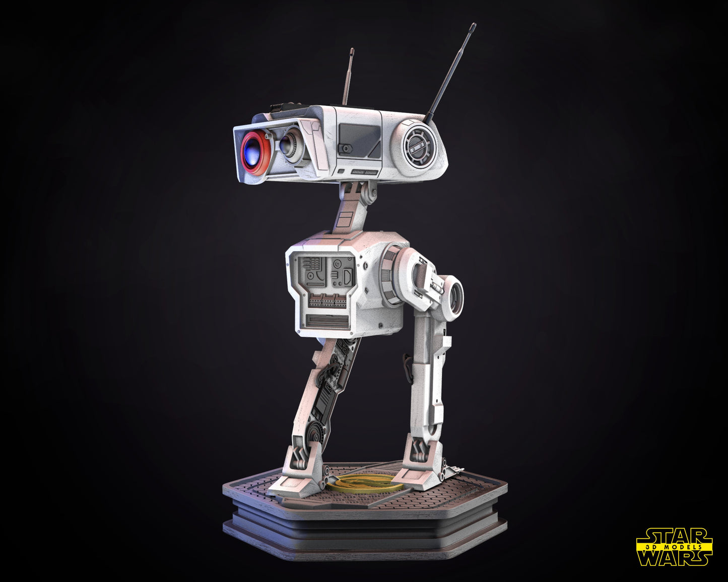 BD1 Droid - UNPAINTED - Star Wars 3D Models