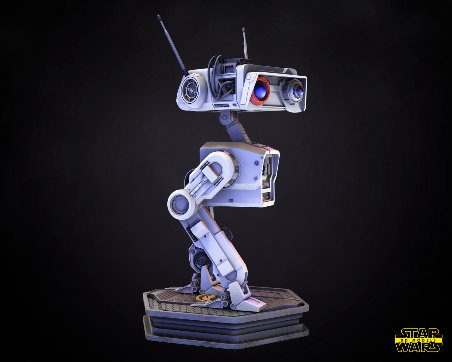 BD1 Droid - UNPAINTED - Star Wars 3D Models