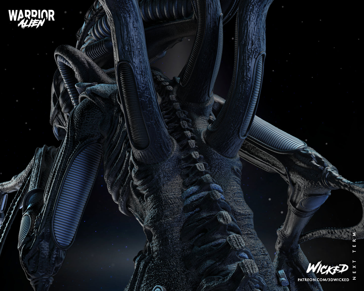 Alien Warrior - Wicked 3D Models