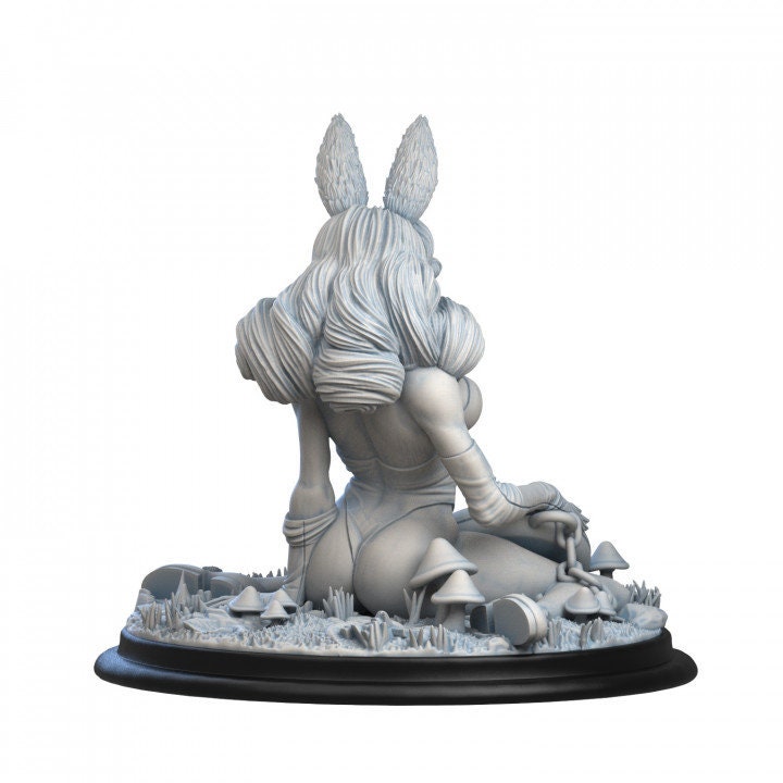 White Rabbit Pinup - UNPAINTED - Siryll Art