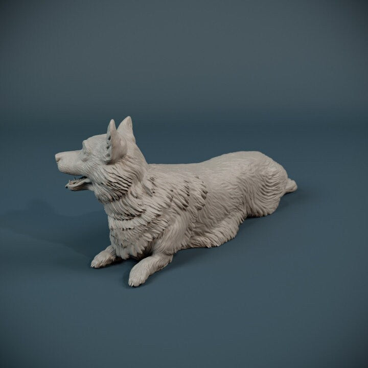 Corgi Chillin' - Dino and Dog Miniatures
