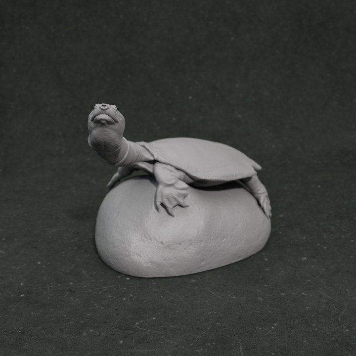 Apertotemporalis on rock - Dino and Dog Miniatures