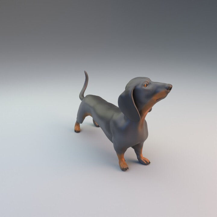 Dachshund - UNPAINTED - Dino and Dog Miniatures
