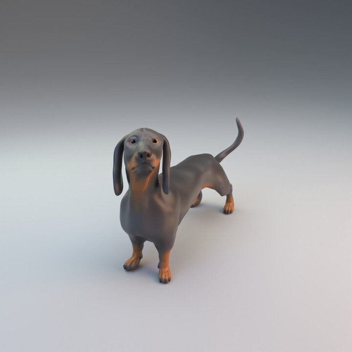 Dachshund - UNPAINTED - Dino and Dog Miniatures