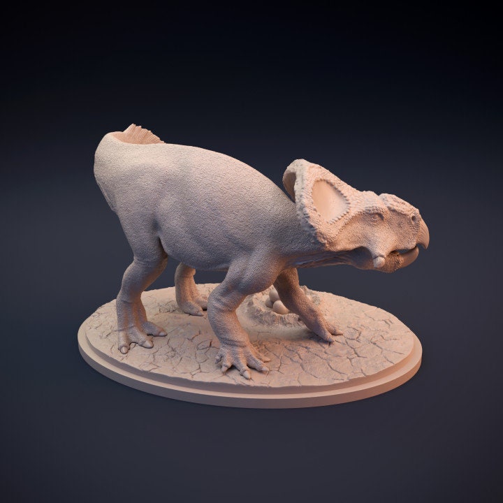 Protoceratops protecting nest - Dino and Dog Miniatures