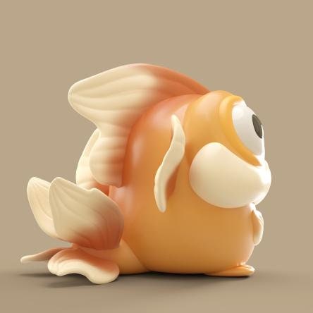 Gold Fish - UNPAINTED - Grumpii Art Toy