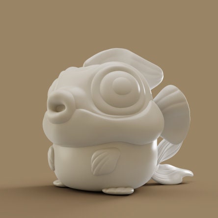 Gold Fish - UNPAINTED - Grumpii Art Toy