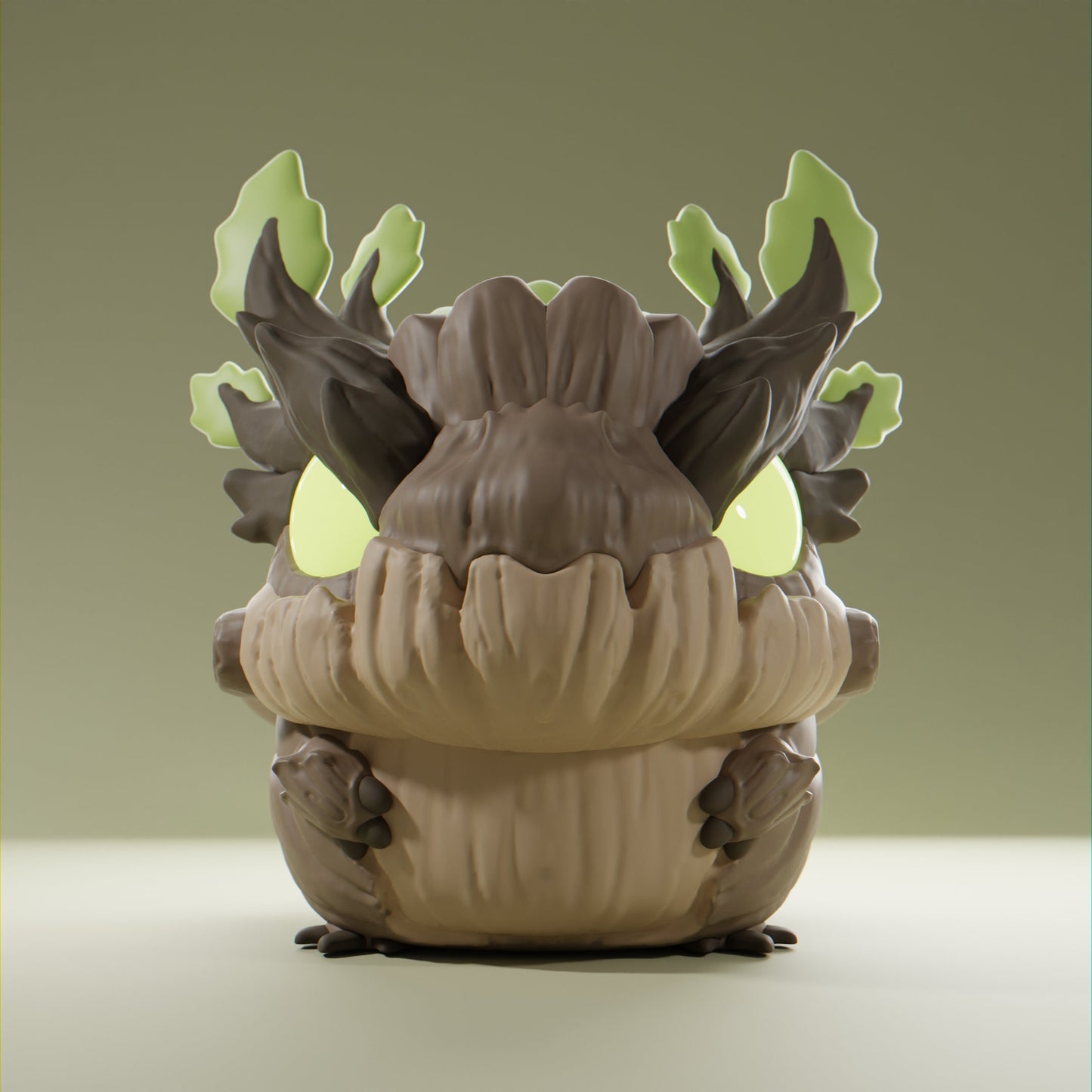 Woodii - UNPAINTED - Grumpii Art Toy
