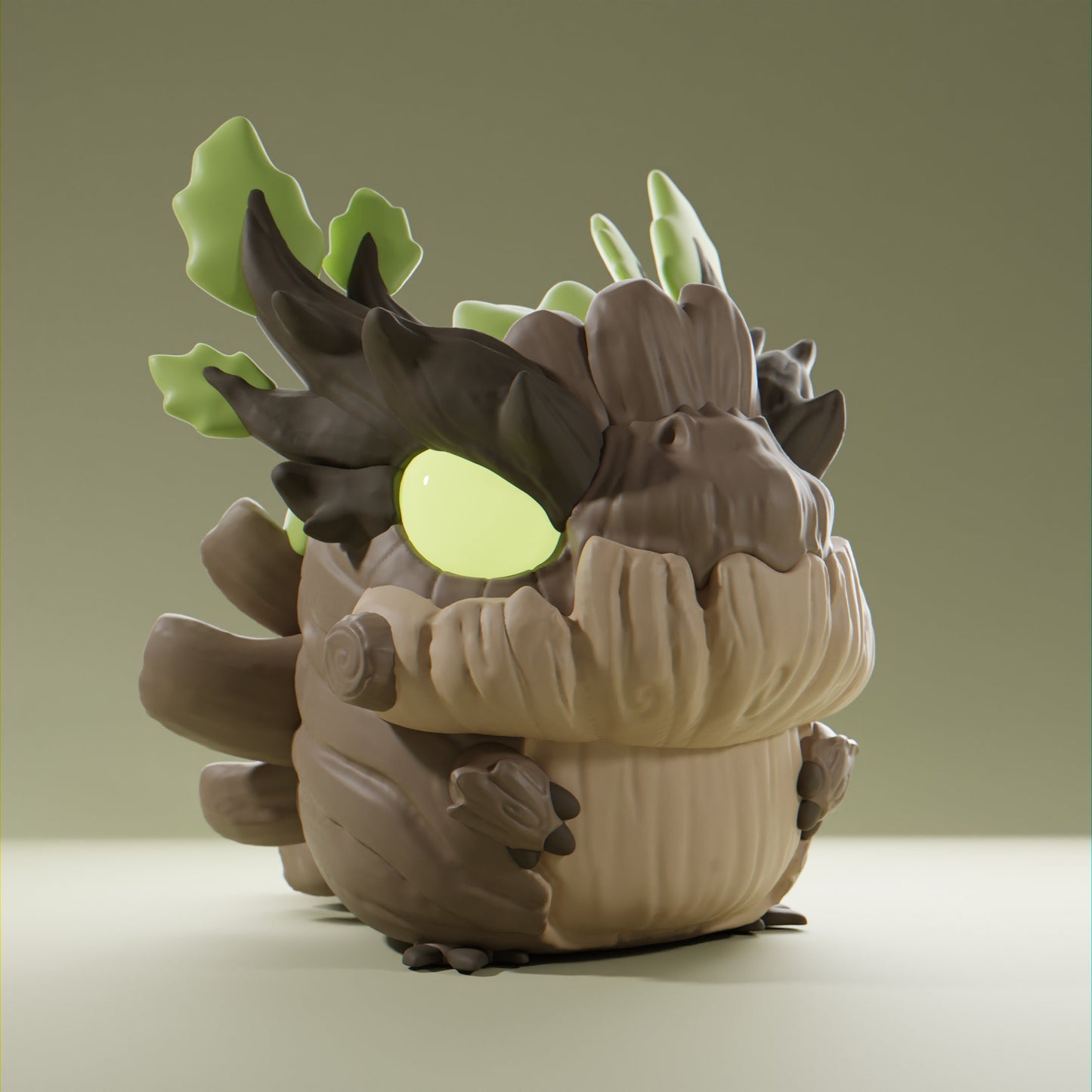 Woodii - UNPAINTED - Grumpii Art Toy