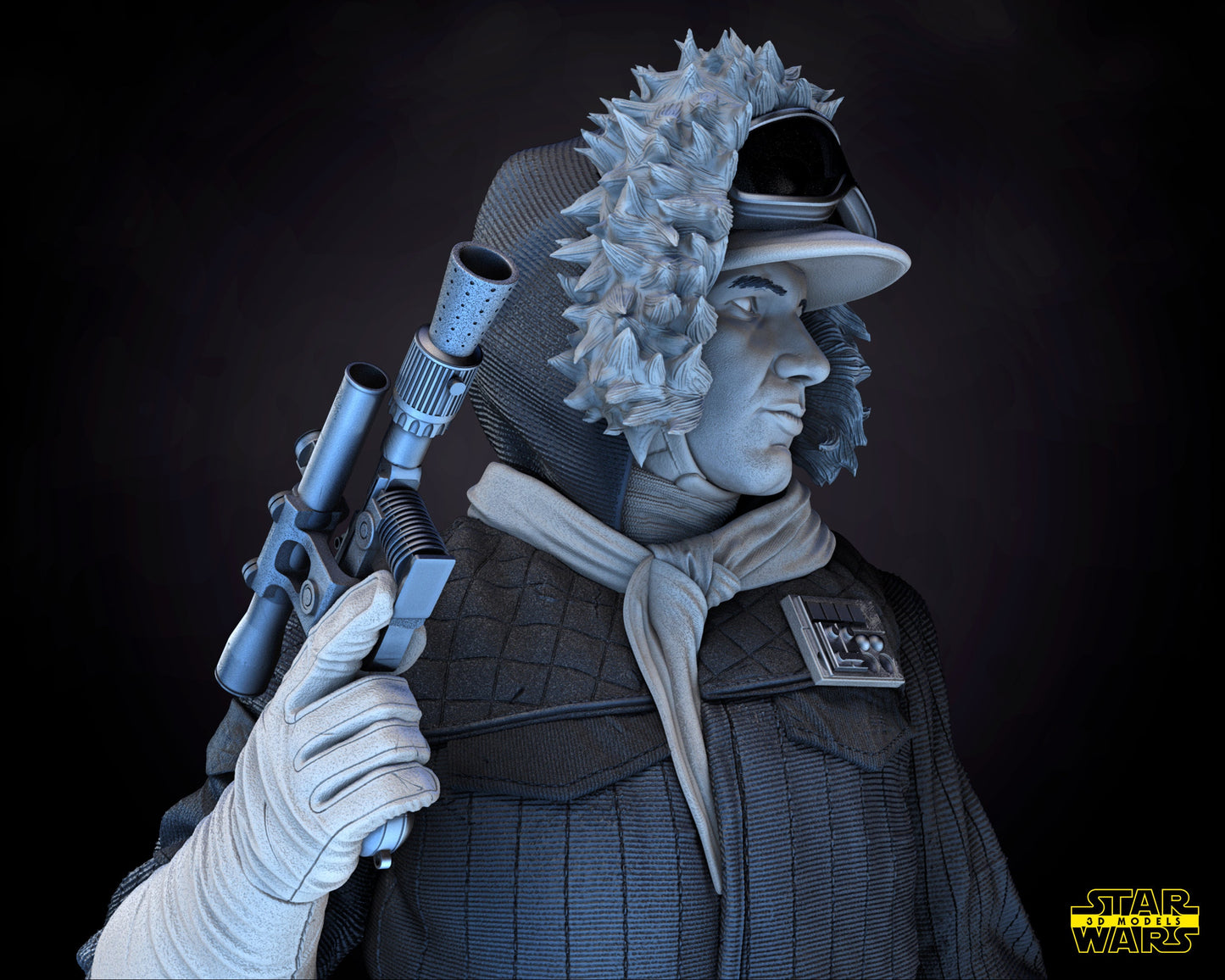 Han Solo Snow suit - UNPAINTED FAN ART - Star Wars 3D Models