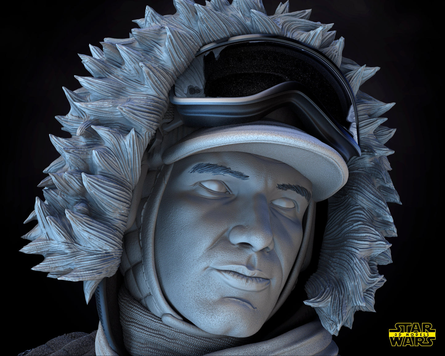 Han Solo Snow suit - UNPAINTED FAN ART - Star Wars 3D Models