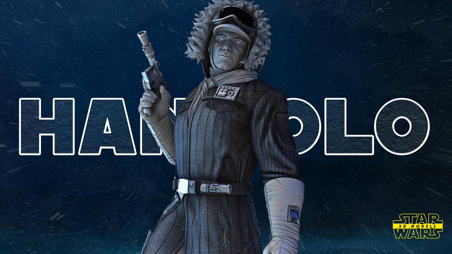 Han Solo Snow suit - UNPAINTED FAN ART - Star Wars 3D Models